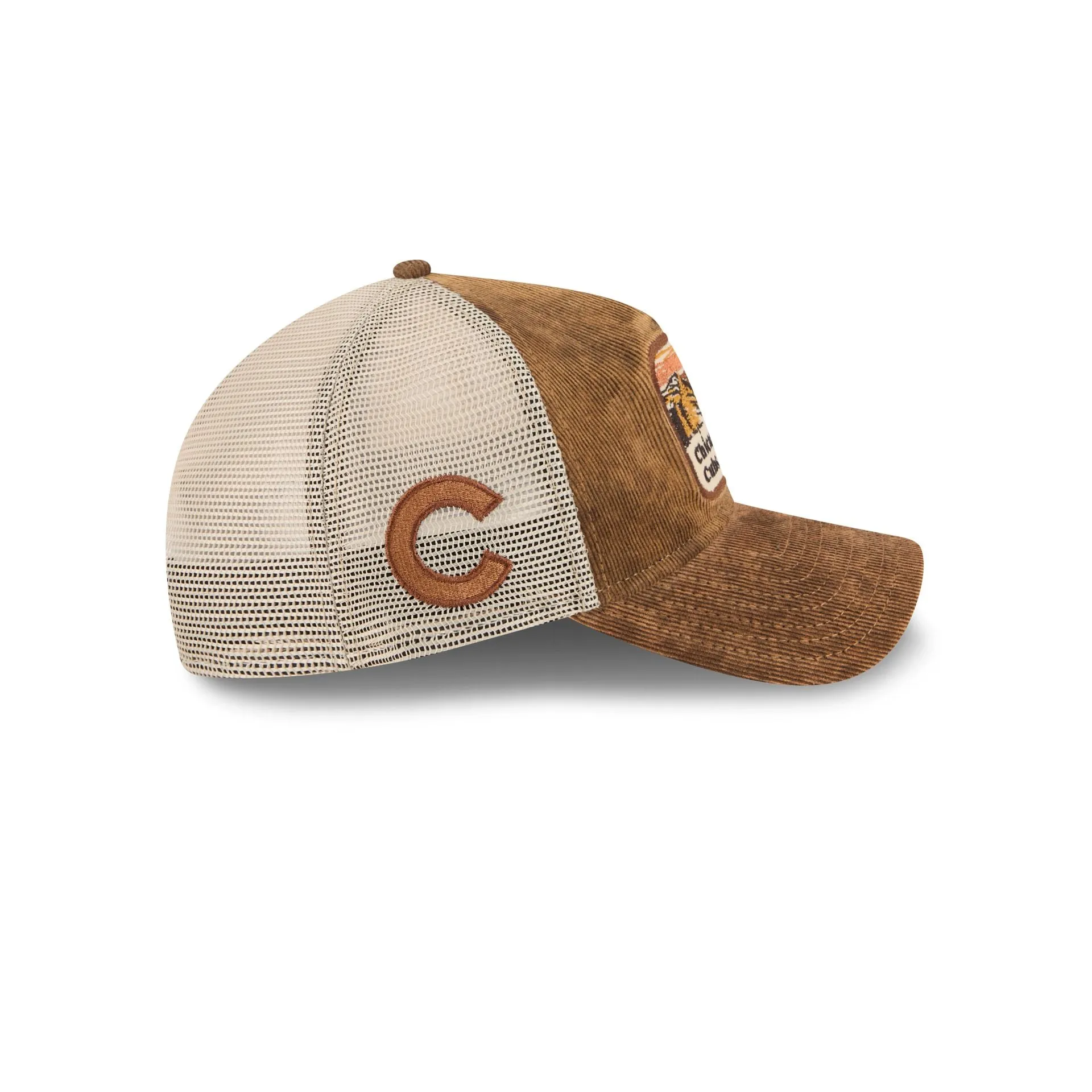 Chicago Cubs Vintage Landscape Brown 9TWENTY A-Frame Trucker Hat sold by New Era product image thumbnail 4