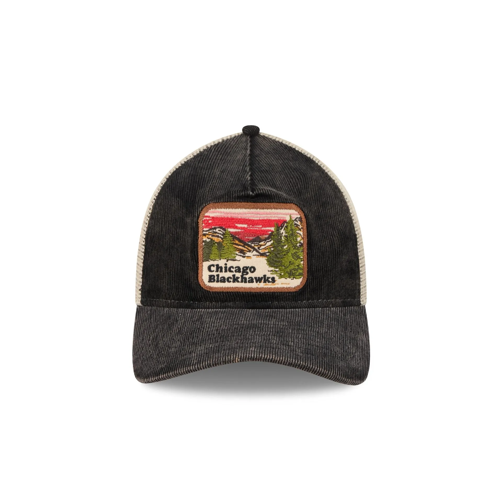 Chicago Blackhawks Vintage Landscape 9TWENTY A-Frame Trucker Hat sold by New Era product image thumbnail 2
