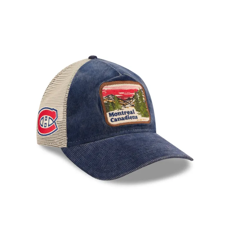 Montreal Canadiens Vintage Landscape 9TWENTY A-Frame Trucker Hat sold by New Era