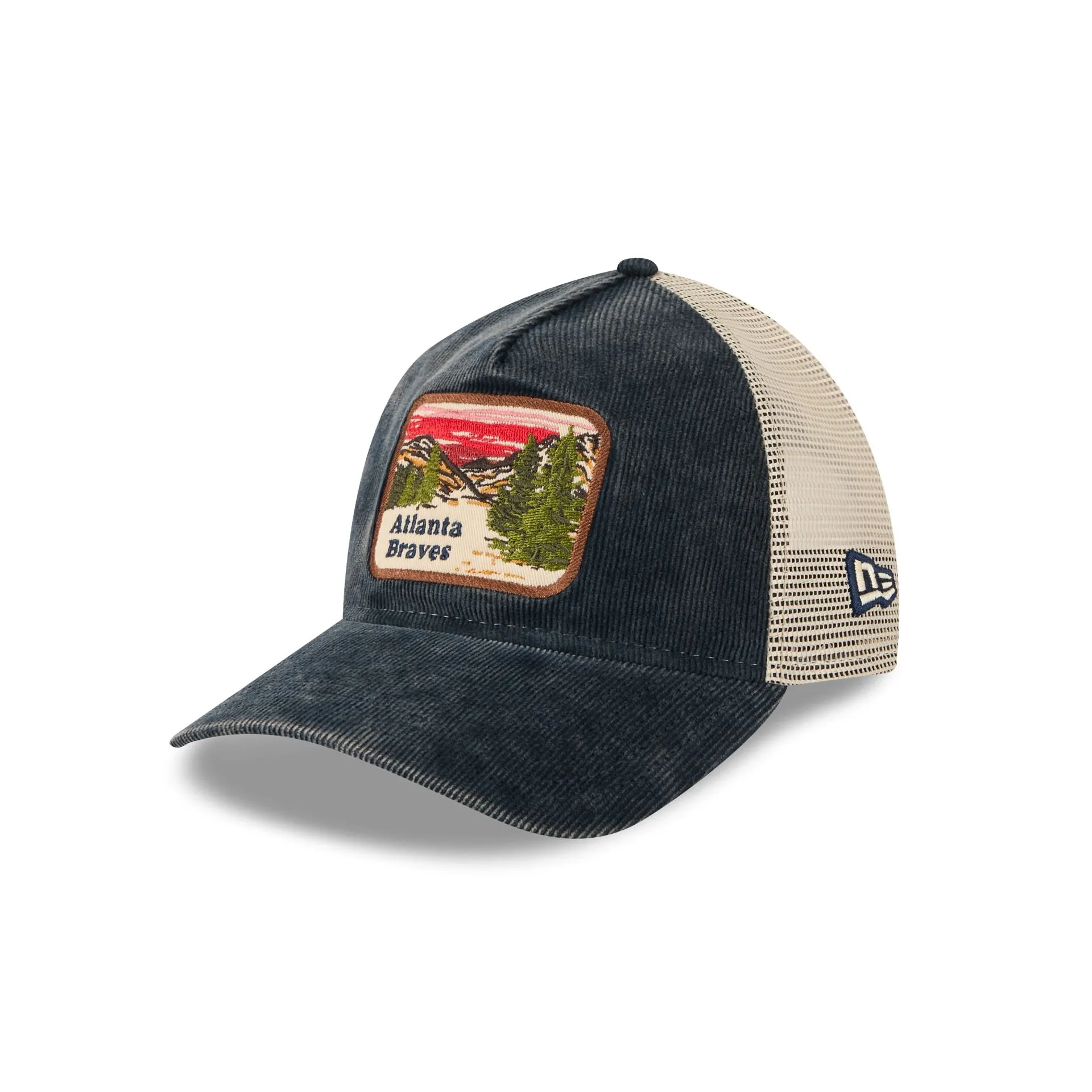 Atlanta Braves Vintage Landscape 9TWENTY A-Frame Trucker Hat sold by New Era product image thumbnail 3