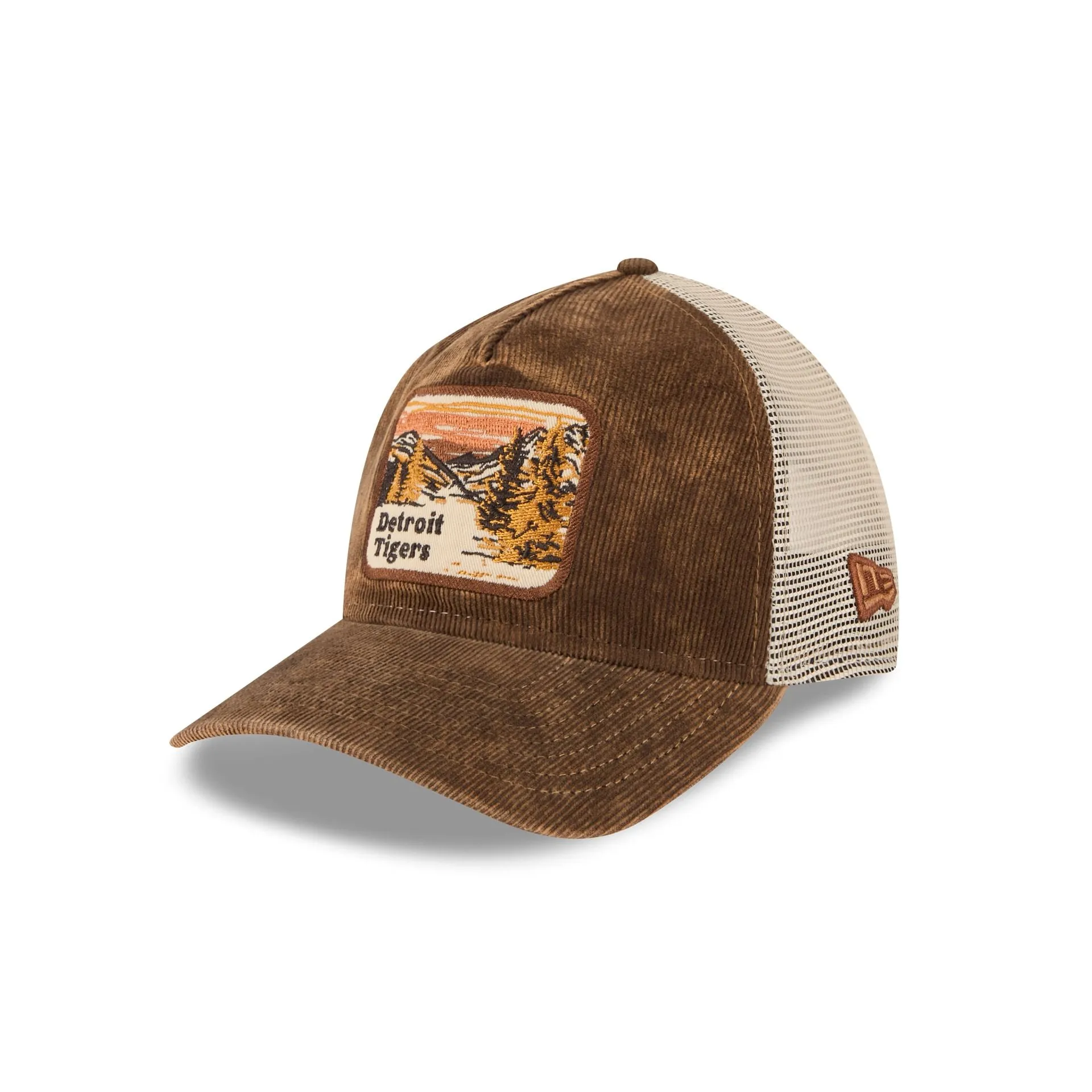 Detroit Tigers Vintage Landscape Brown 9TWENTY A-Frame Trucker Hat sold by New Era product image thumbnail 3