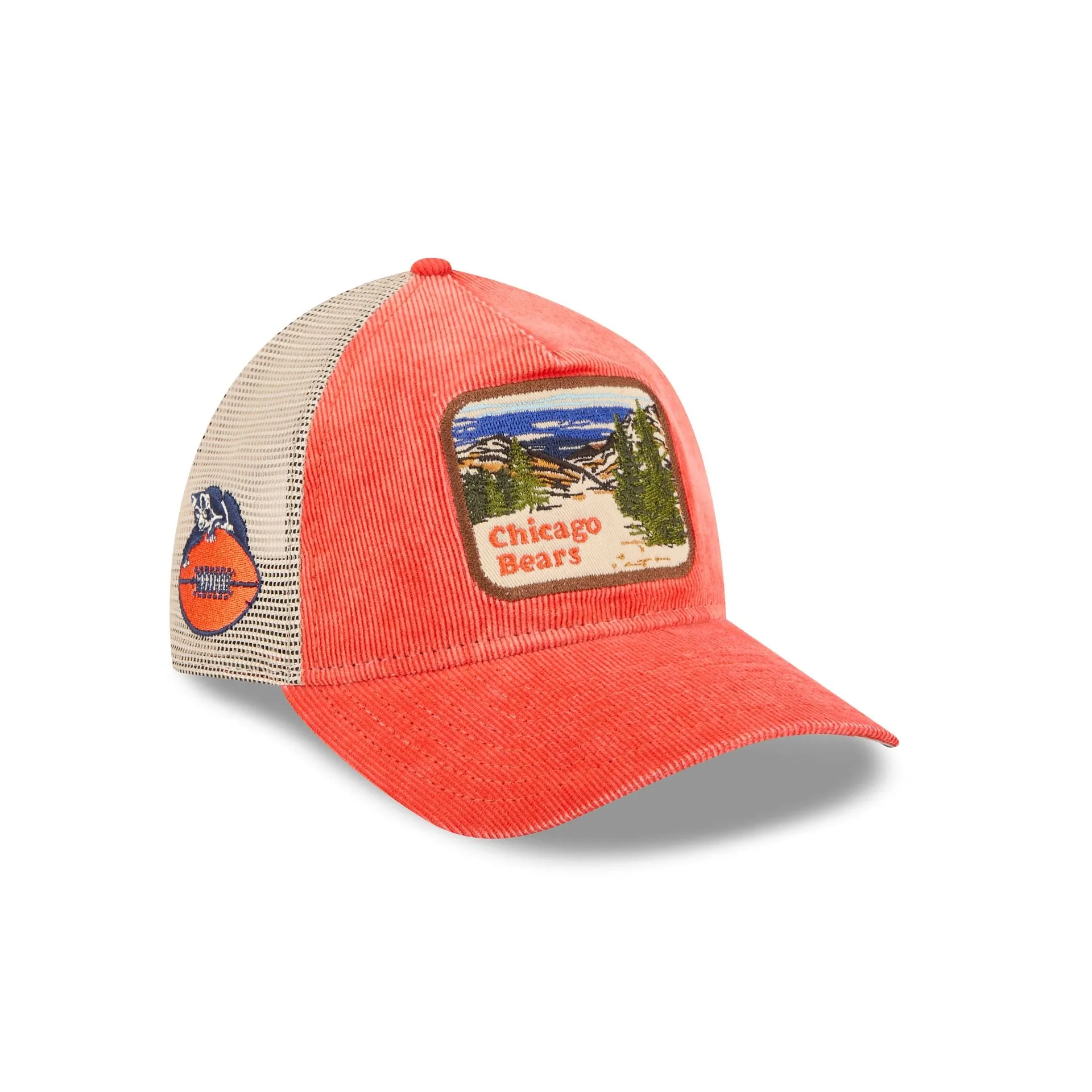 Chicago Bears Vintage Landscape 9TWENTY A-Frame Trucker Hat sold by New Era