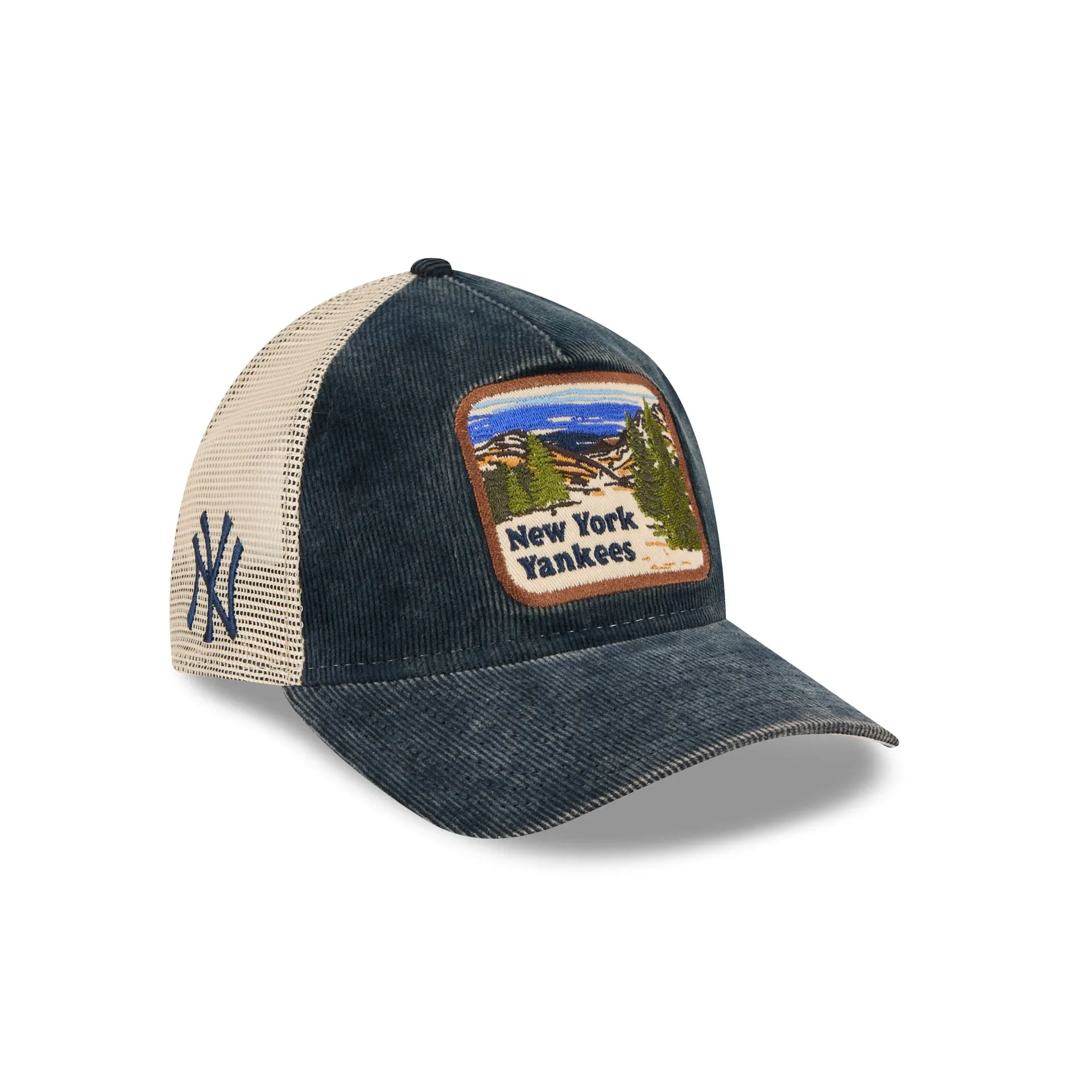 New York Yankees Vintage Landscape 9TWENTY A-Frame Trucker Hat sold by New Era
