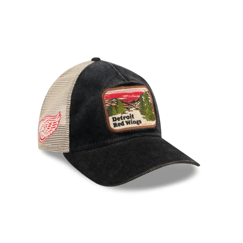 Detroit Red Wings Vintage Landscape 9TWENTY A-Frame Trucker Hat sold by New Era