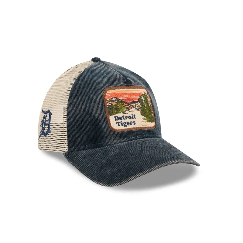 Detroit Tigers Vintage Landscape 9TWENTY A-Frame Trucker Hat sold by New Era
