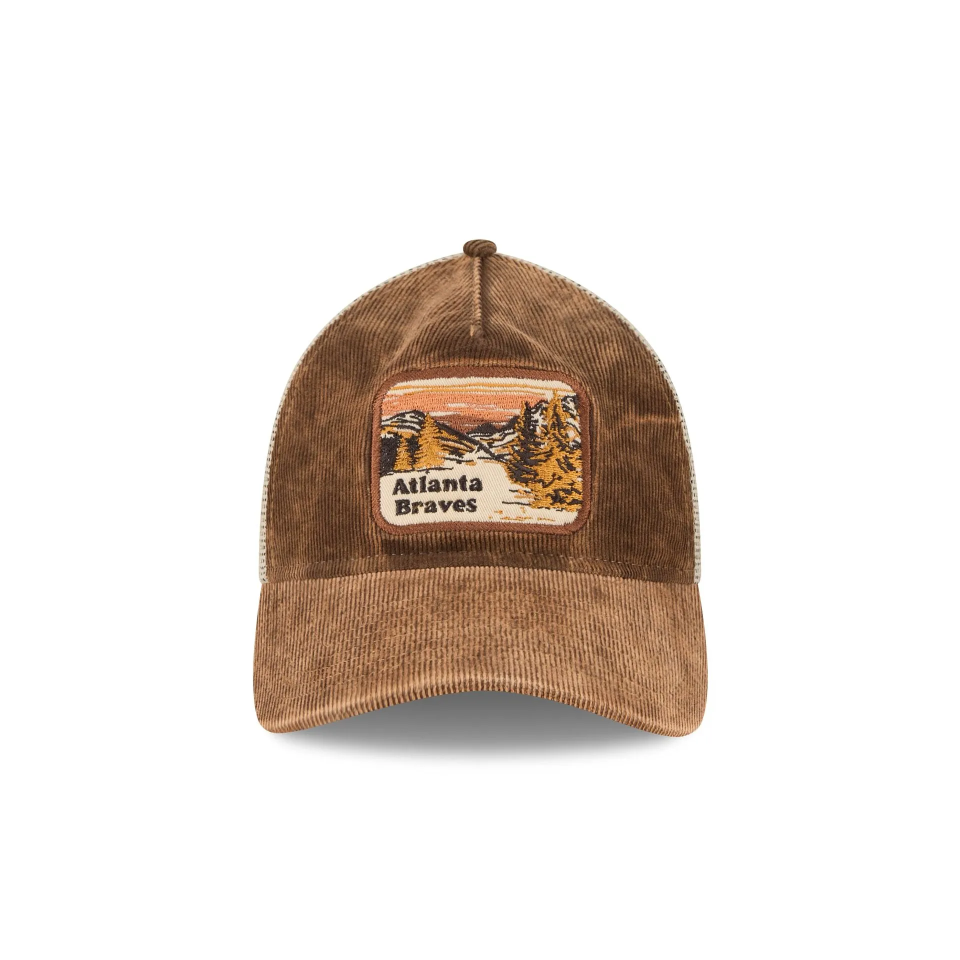 Atlanta Braves Vintage Landscape Brown 9TWENTY A-Frame Trucker Hat sold by New Era product image thumbnail 2