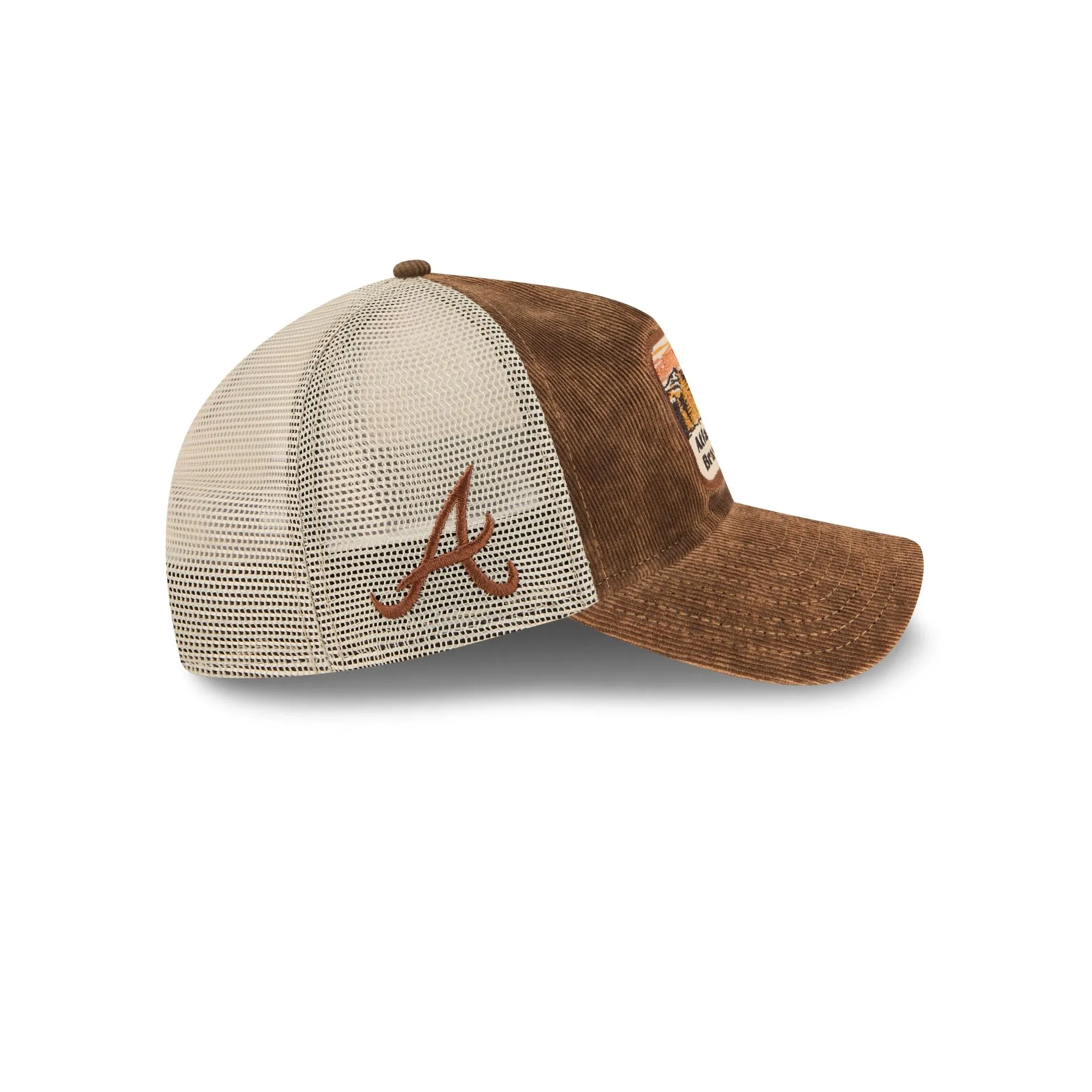 Atlanta Braves Vintage Landscape Brown 9TWENTY A-Frame Trucker Hat sold by New Era product image thumbnail 4
