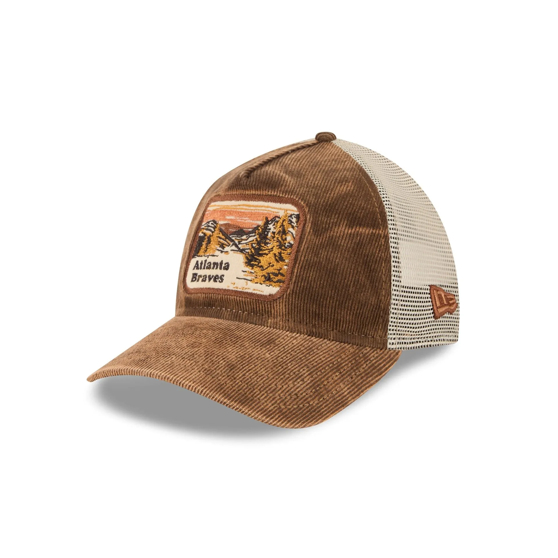 Atlanta Braves Vintage Landscape Brown 9TWENTY A-Frame Trucker Hat sold by New Era product image thumbnail 3