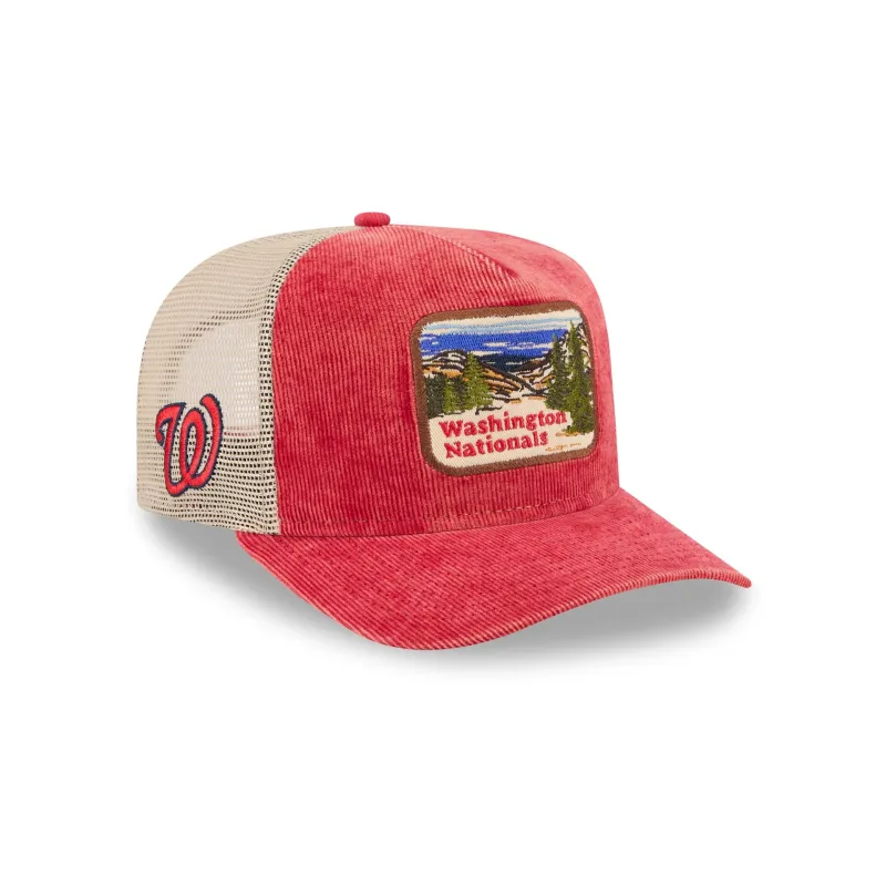 Washington Nationals Vintage Landscape 9FIFTY A-Frame Trucker Hat sold by New Era