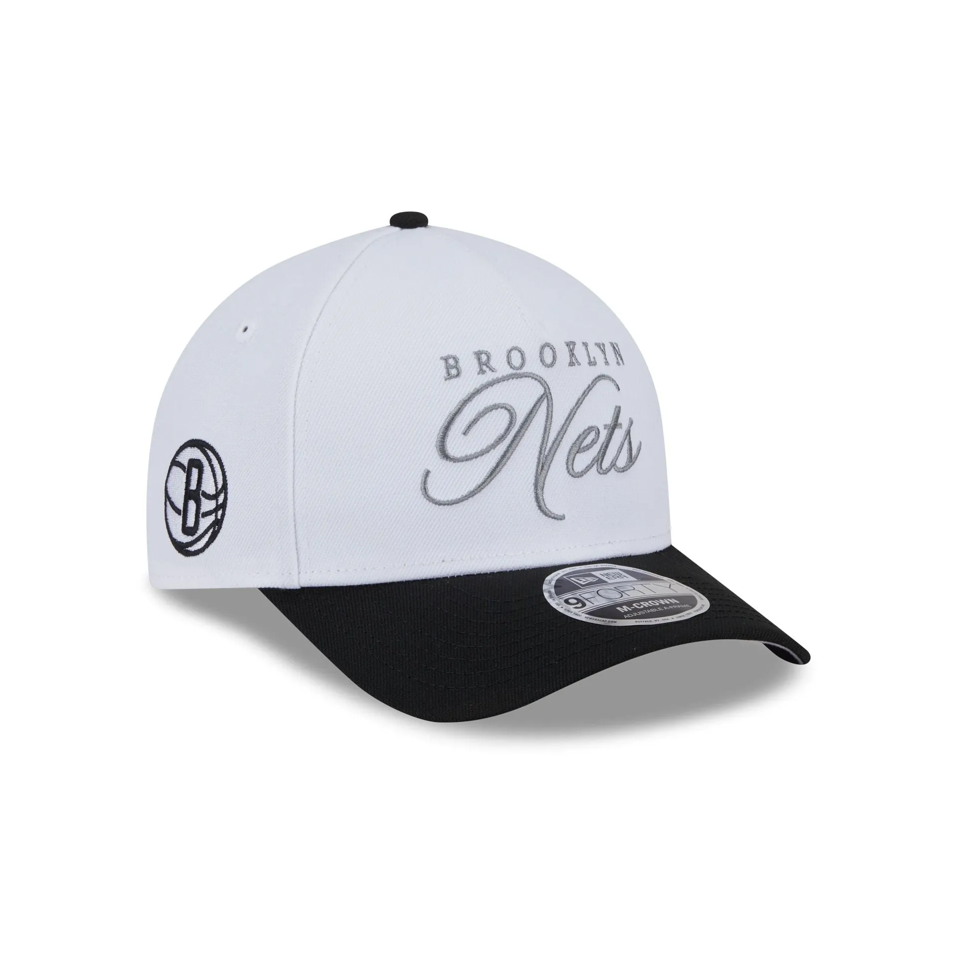 Brooklyn Nets 2025 Draft 9FORTY M-Crown A-Frame Snapback Hat sold by New Era