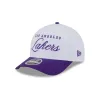Los Angeles Lakers 2025 Draft 9FORTY M-Crown A-Frame Snapback Hat sold by New Era