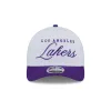 Los Angeles Lakers 2025 Draft 9FORTY M-Crown A-Frame Snapback Hat sold by New Era