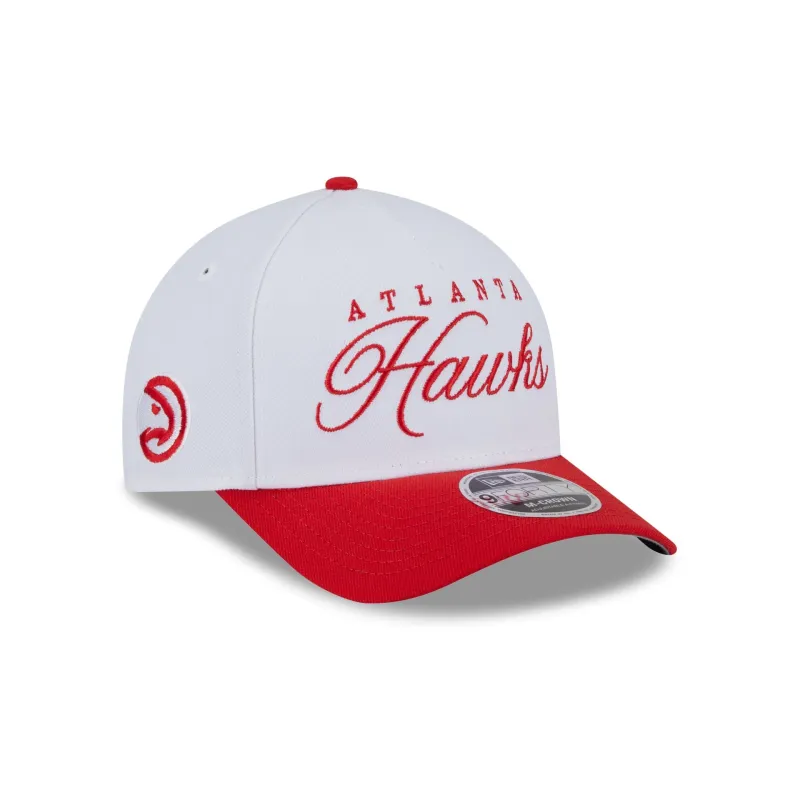 Atlanta Hawks 2025 Draft 9FORTY M-Crown A-Frame Snapback Hat sold by New Era