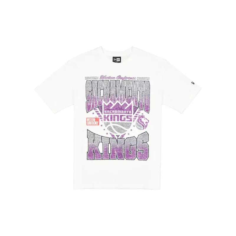 Sacramento Kings Sport Classics Washed Optic White T-Shirt sold by New Era