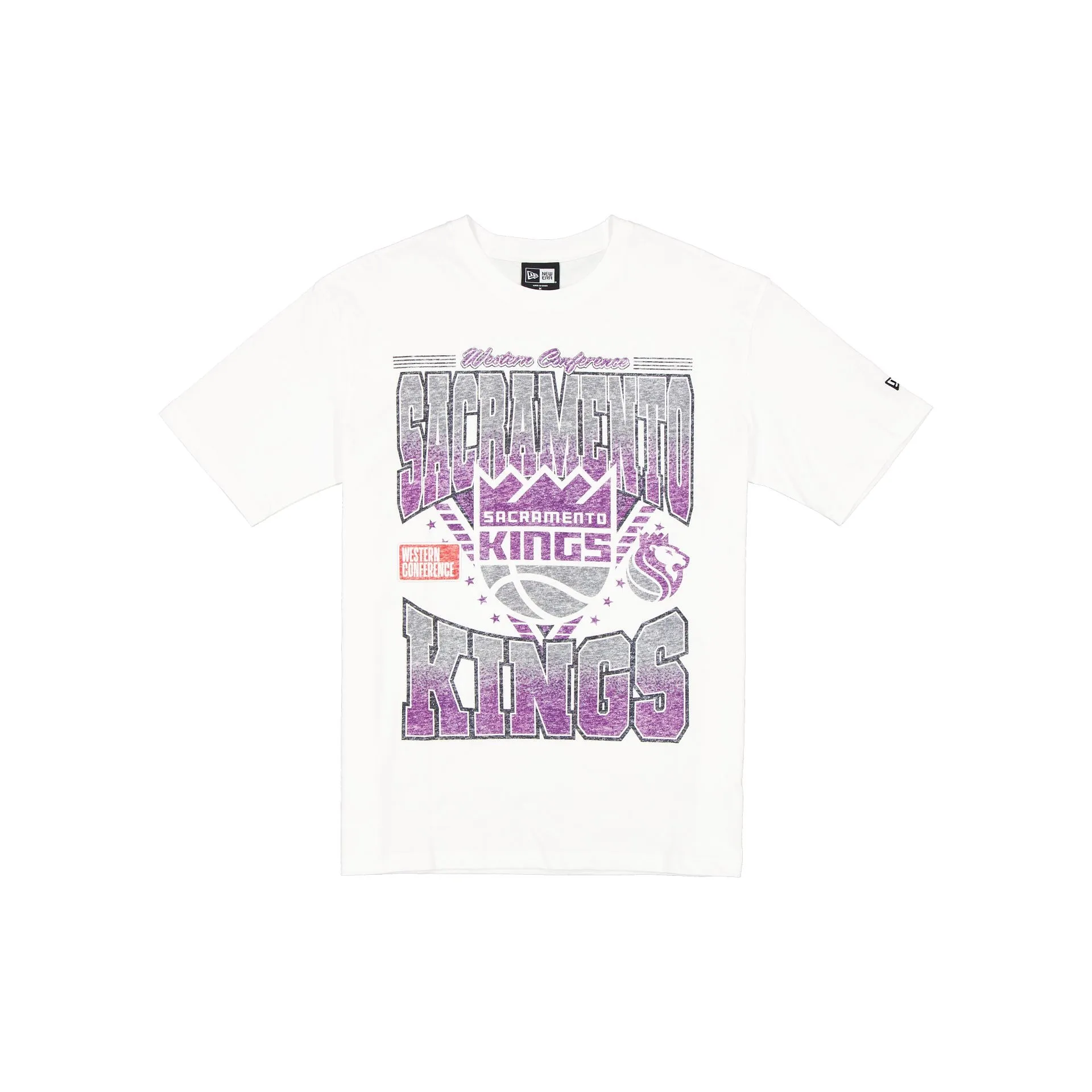 Sacramento Kings Sport Classics Washed Optic White T-Shirt sold by New Era