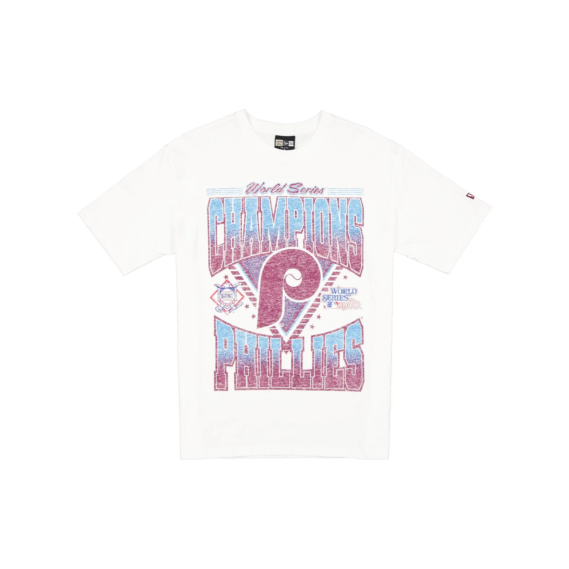 Philadelphia Phillies Sport Classics Washed Optic White T-Shirt sold by New Era