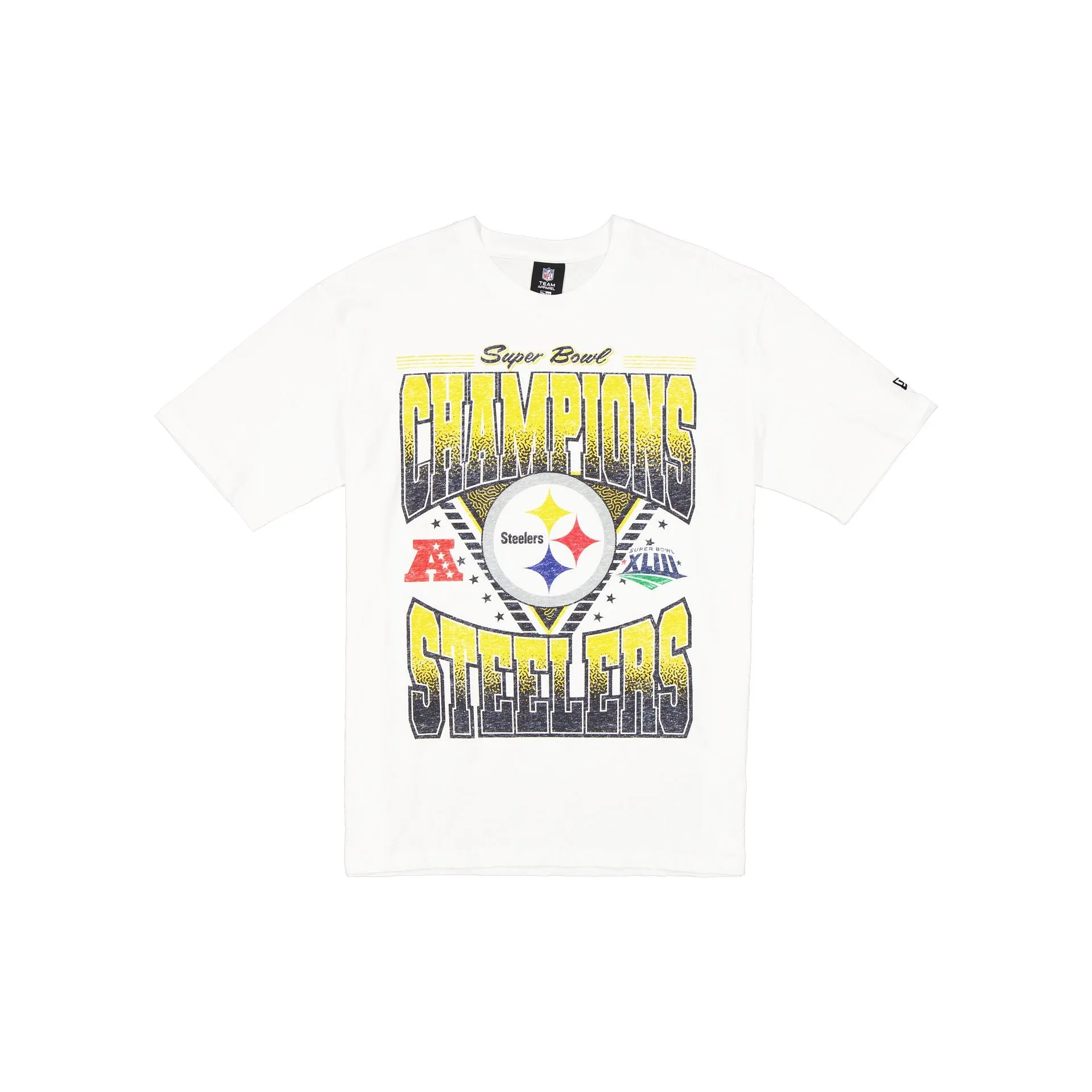 Pittsburgh Steelers Sport Classics Washed Optic White T-Shirt sold by New Era