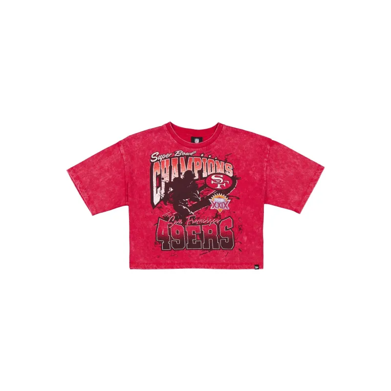San Francisco 49ers Sport Classics Women's Cropped T-Shirt sold by New Era