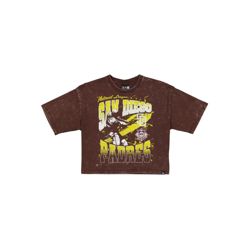 San Diego Padres Sport Classics Women's Cropped T-Shirt sold by New Era