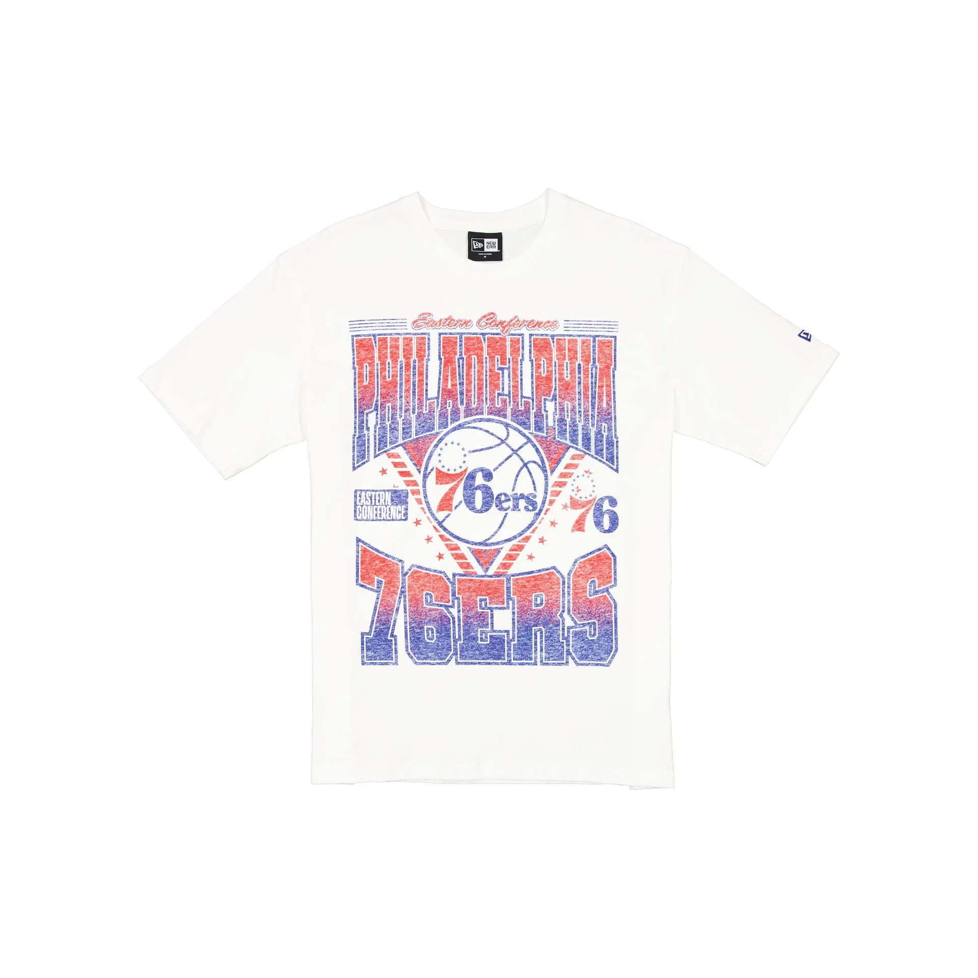 Philadelphia 76ers Sport Classics Washed Optic White T-Shirt sold by New Era