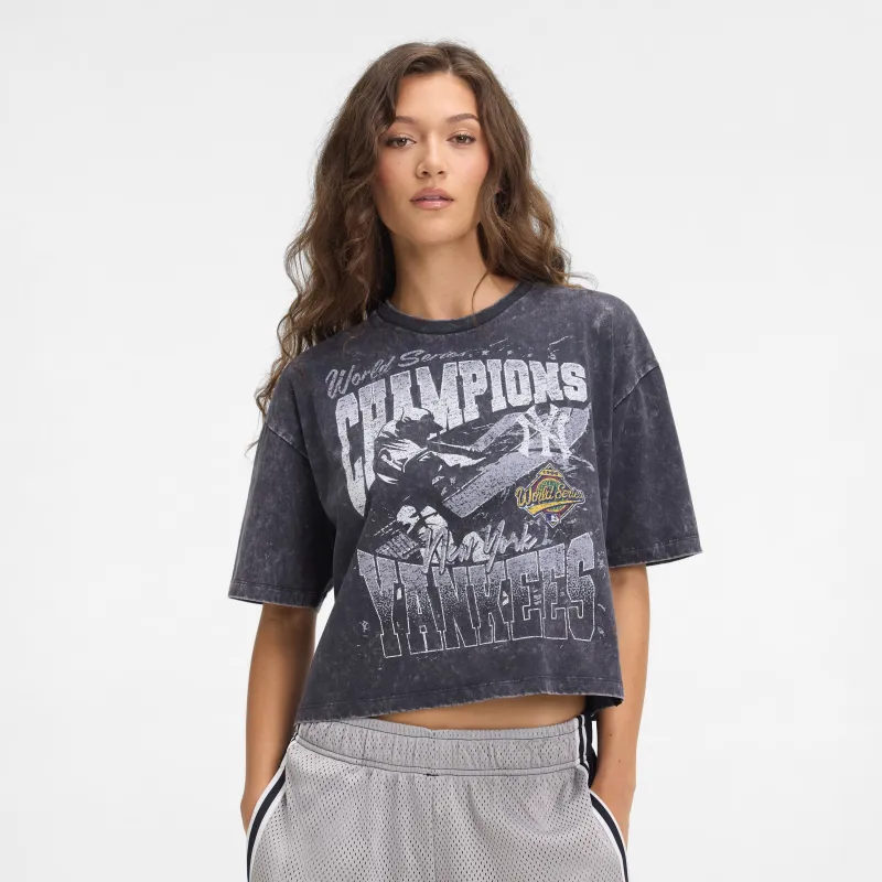 New York Yankees Sport Classics Women's Cropped T-Shirt sold by New Era