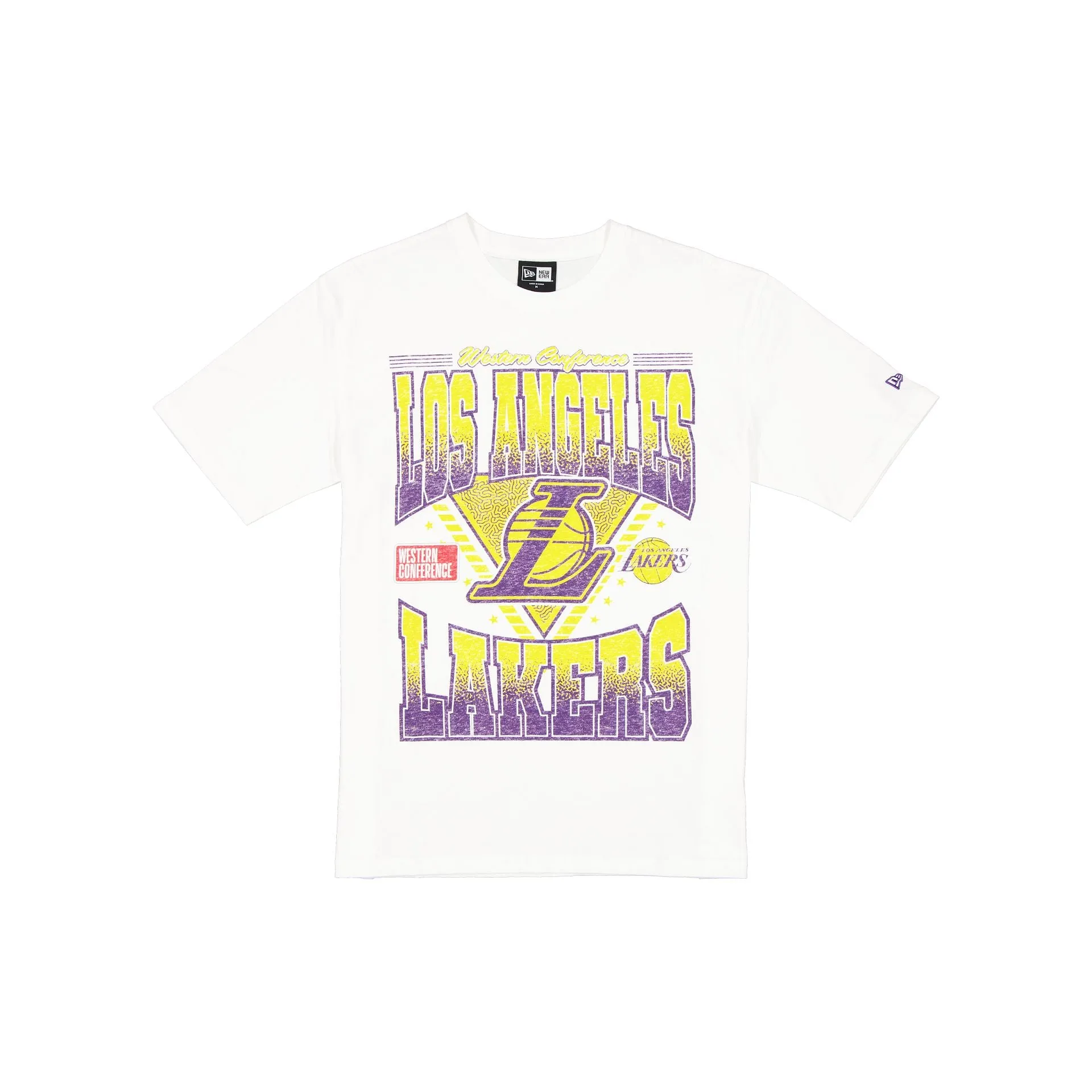 Los Angeles Lakers Sport Classics Washed Optic White T-Shirt sold by New Era