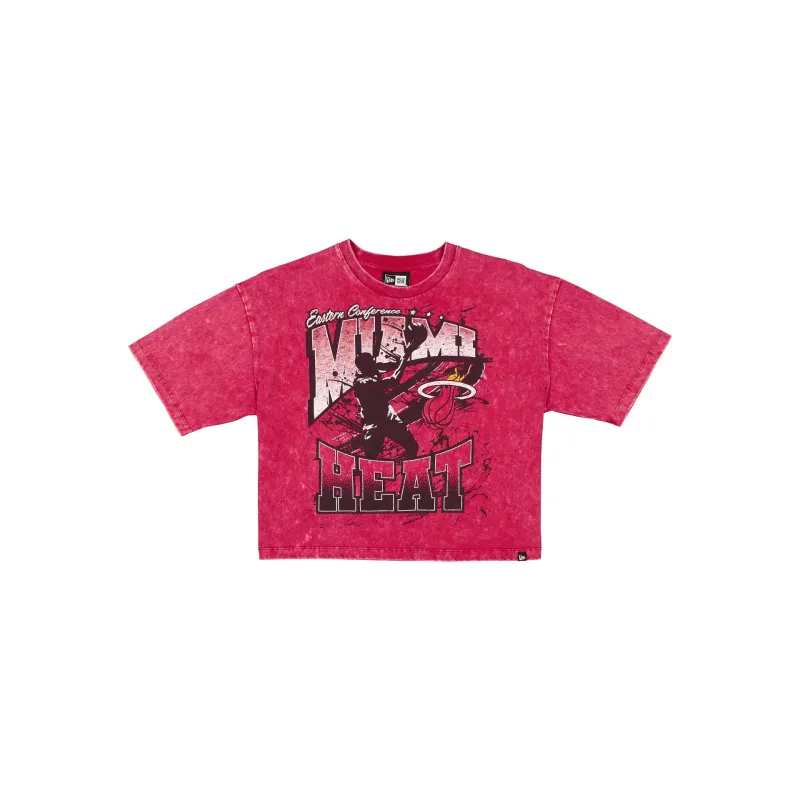 Miami Heat Sport Classics Women's Cropped T-Shirt sold by New Era