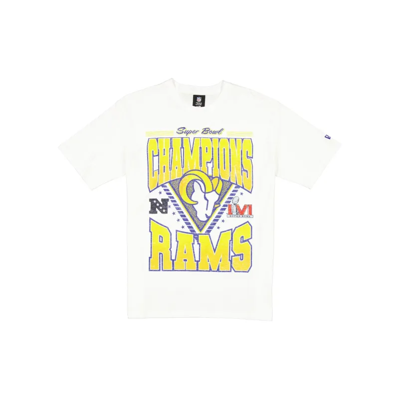Los Angeles Rams Sport Classics Washed Optic White T-Shirt sold by New Era