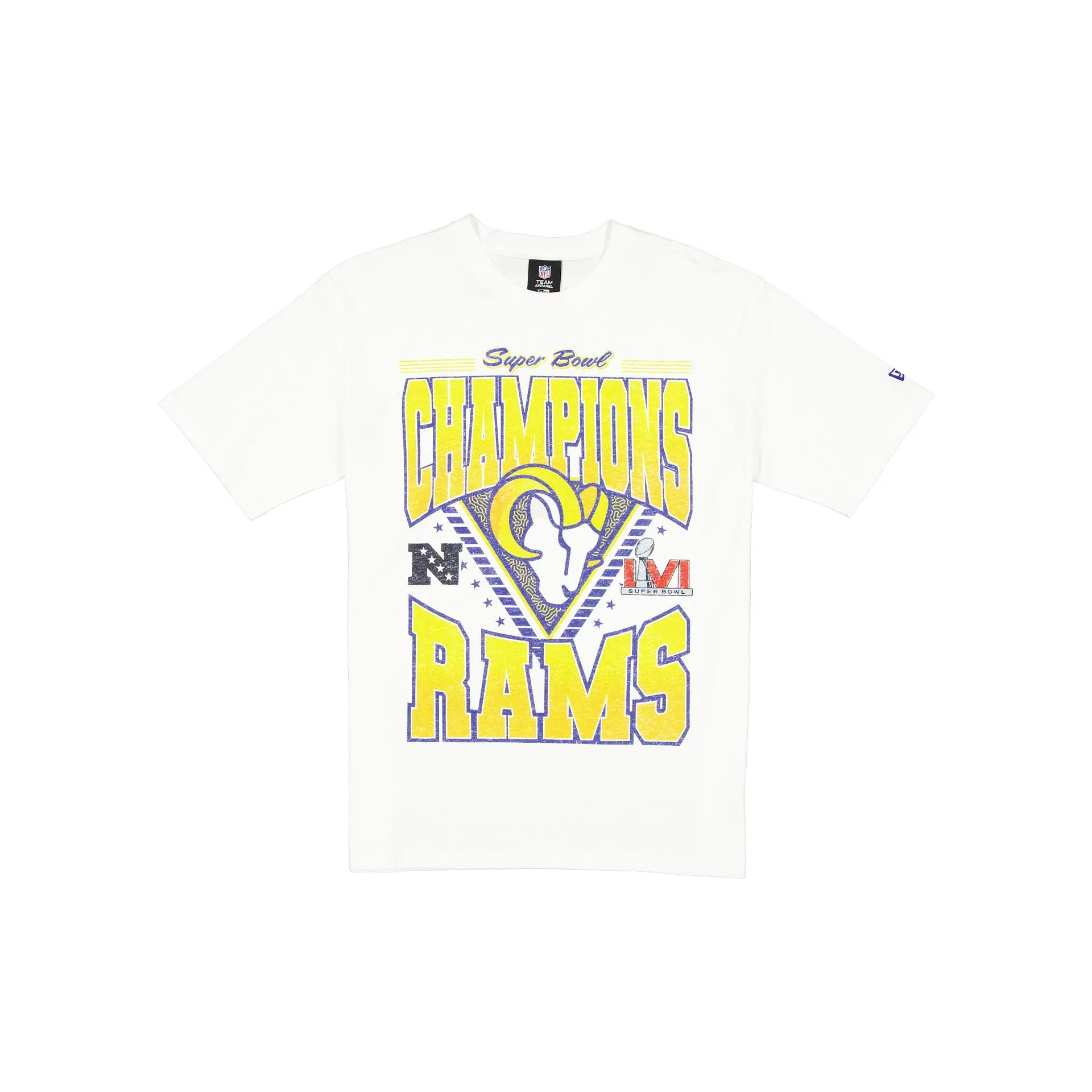 Los Angeles Rams Sport Classics Washed Optic White T-Shirt sold by New Era