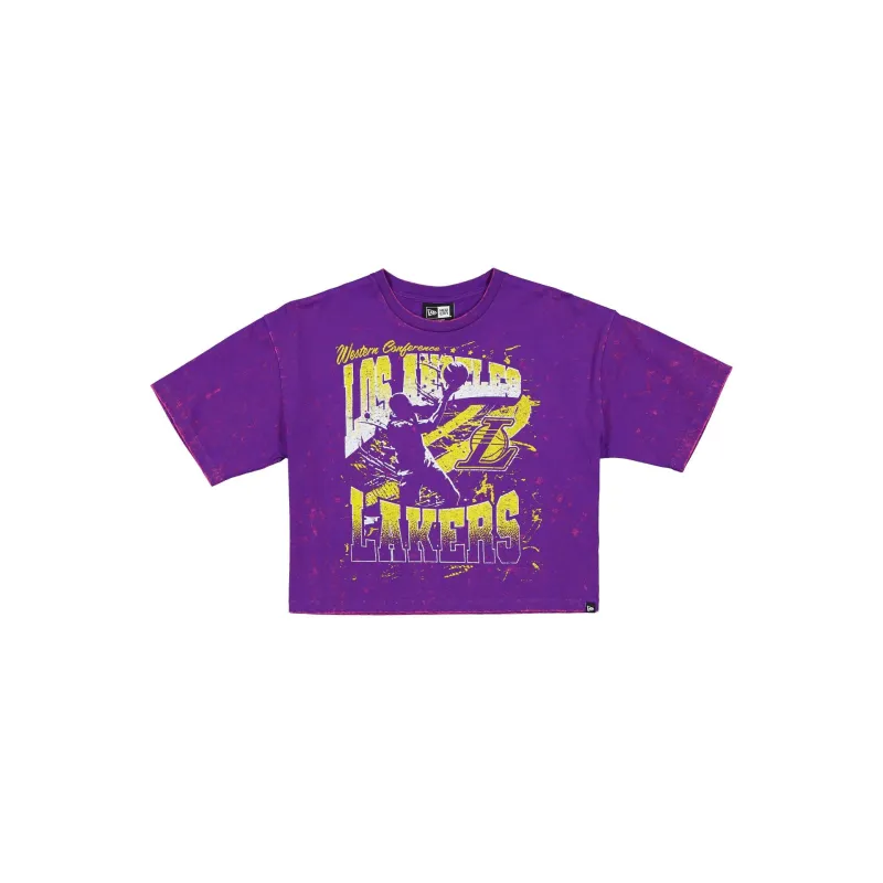 Los Angeles Lakers Sport Classics Women's Cropped T-Shirt sold by New Era