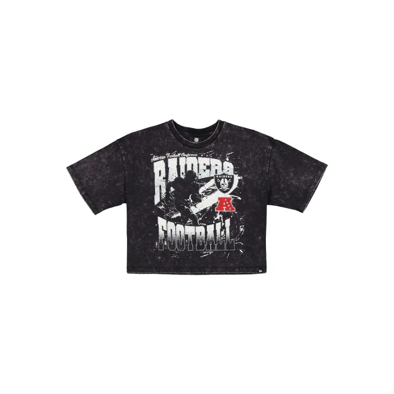 Las Vegas Raiders Sport Classics Women's Cropped T-Shirt sold by New Era