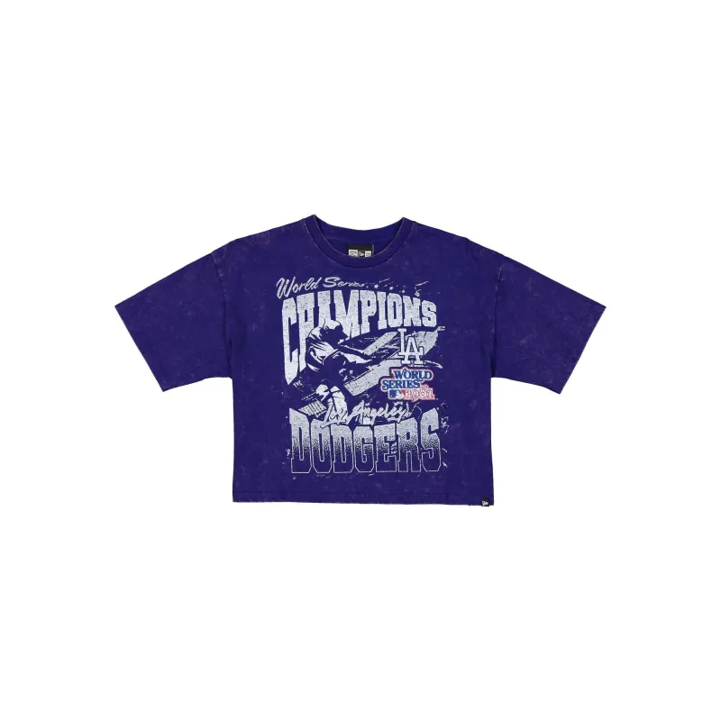 Los Angeles Dodgers Sport Classics Women's Cropped T-Shirt sold by New Era