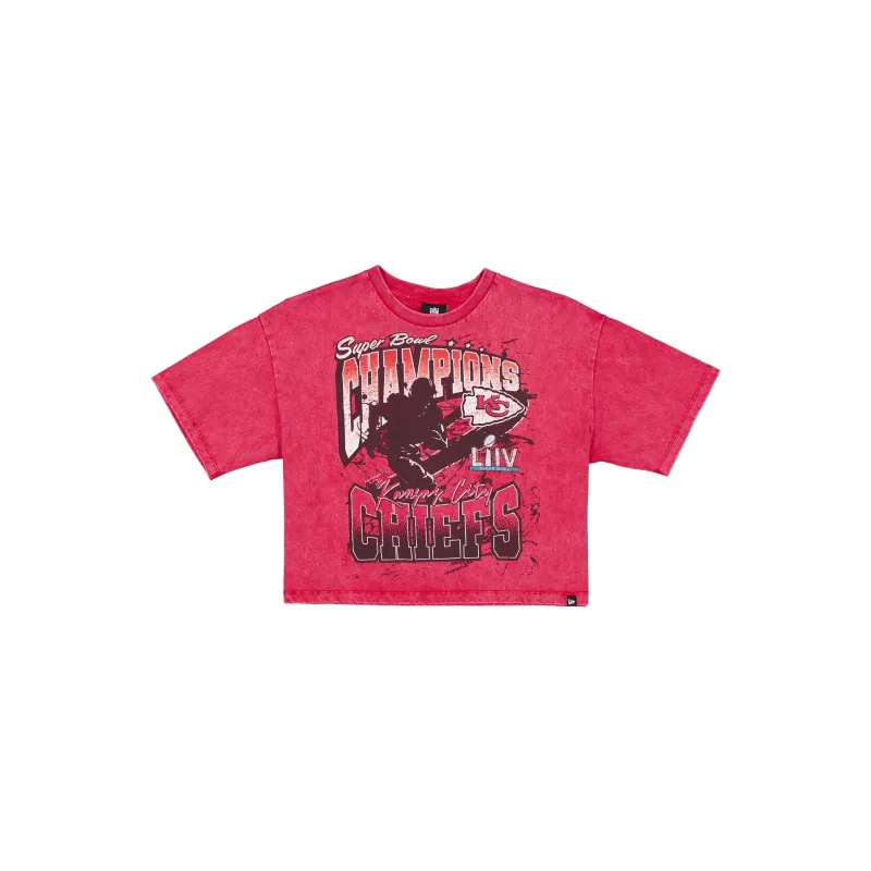 Kansas City Chiefs Sport Classics Women's Cropped T-Shirt sold by New Era