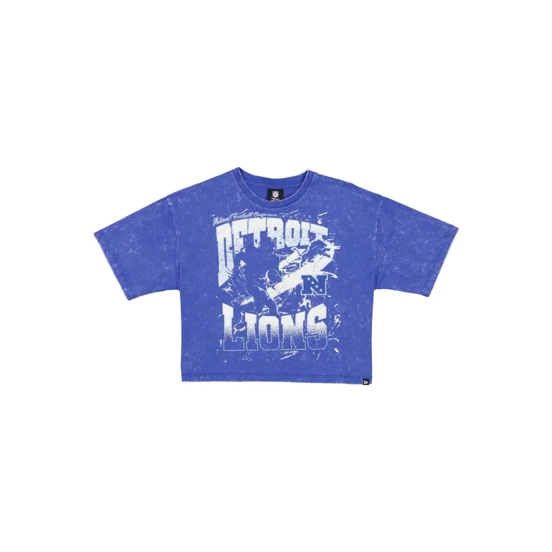 Detroit Lions Sport Classics Women's Cropped T-Shirt sold by New Era