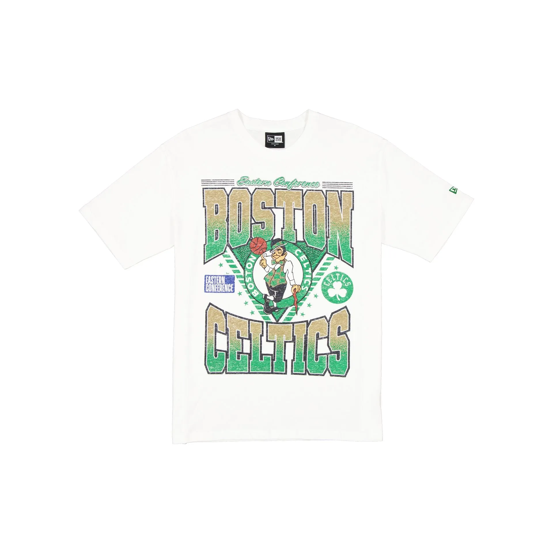 Boston Celtics Sport Classics Washed Optic White T-Shirt sold by New Era
