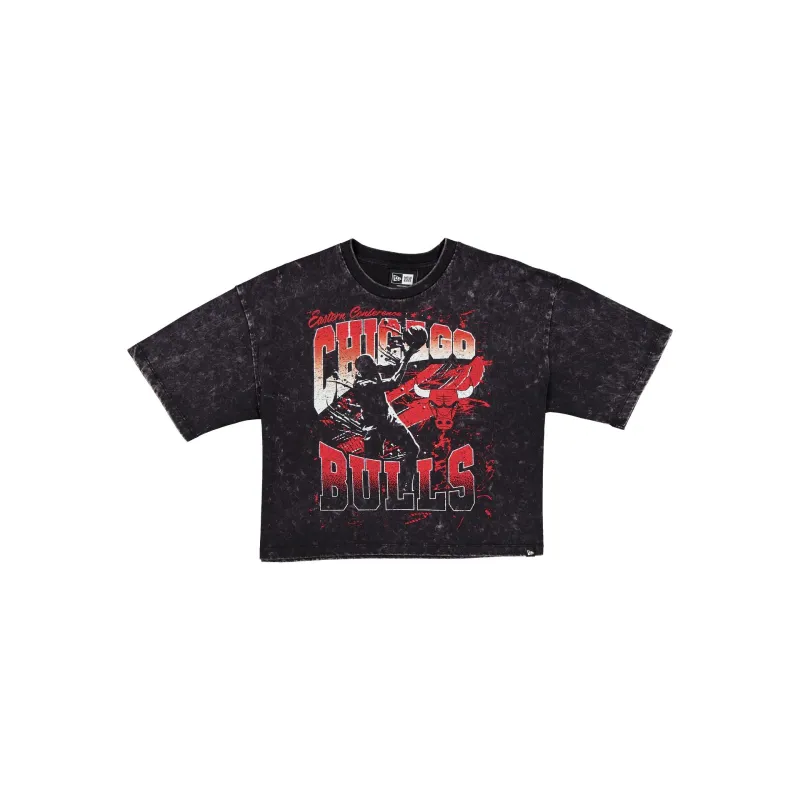 Chicago Bulls Sport Classics Women's Cropped T-Shirt sold by New Era