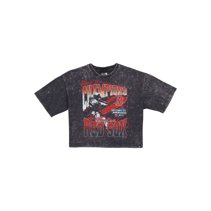 Boston Red Sox Sport Classics Women's Cropped T-Shirt sold by New Era