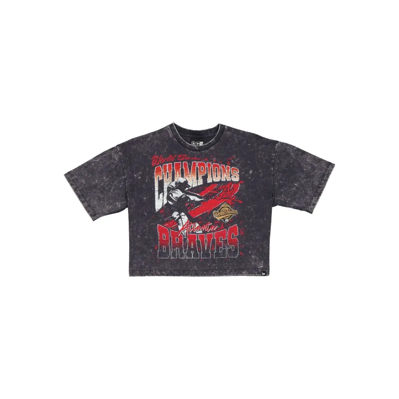 Atlanta Braves Sport Classics Women's Cropped T-Shirt sold by New Era