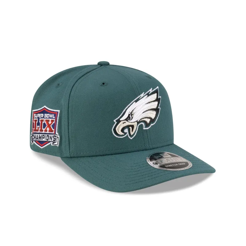 Philadelphia Eagles Super Bowl LIX Champions Green 9SEVENTY Stretch-Snap Hat sold by New Era