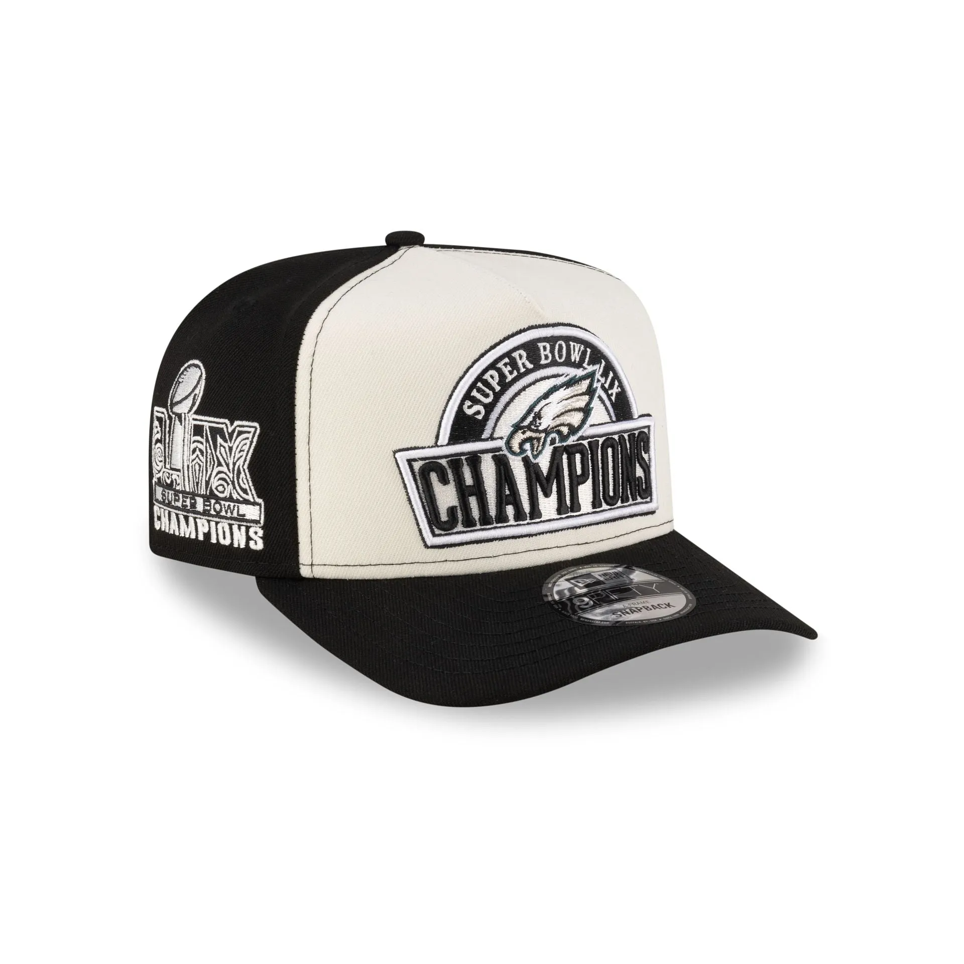 Philadelphia Eagles Super Bowl LIX Champions 9FIFTY A-Frame Snapback Hat sold by New Era
