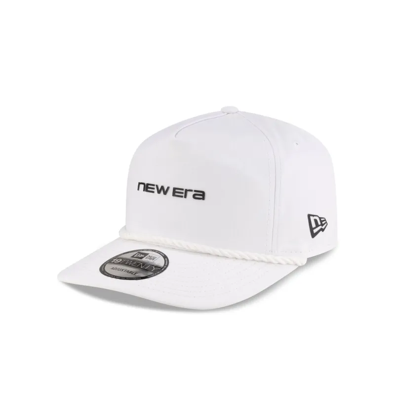 New Era Cap Wordmark White 19TWENTY Snapback Hat made by New Era