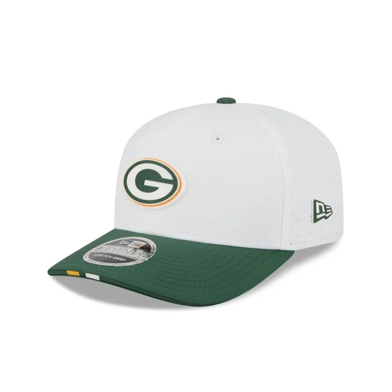 Green Bay Packers 2025 Training 9SEVENTY Stretch-Snap Hat sold by New Era