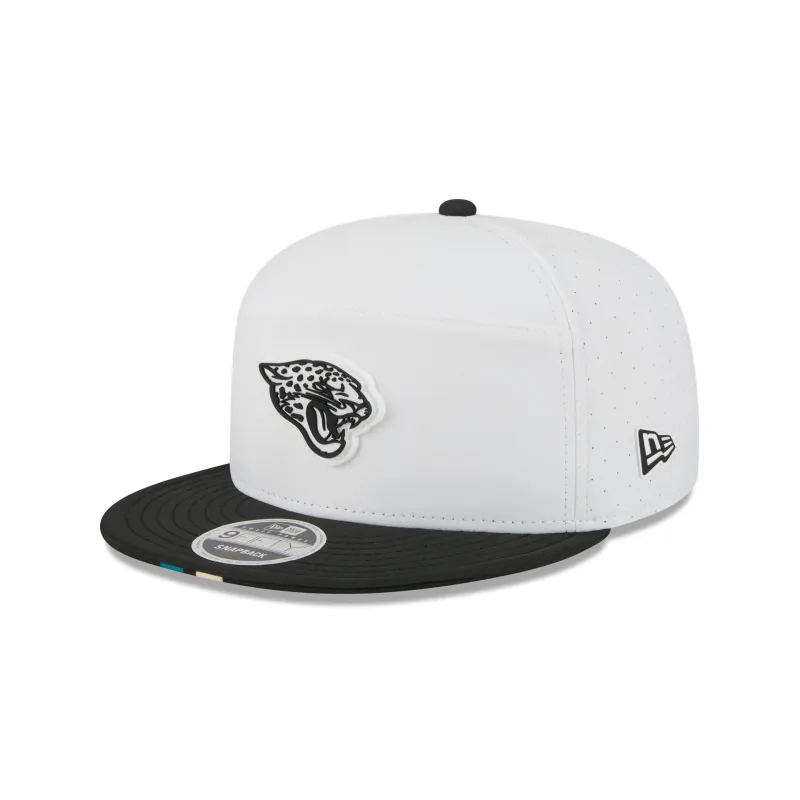 Jacksonville Jaguars 2025 Training Split Panel 9FIFTY Snapback Hat sold by New Era