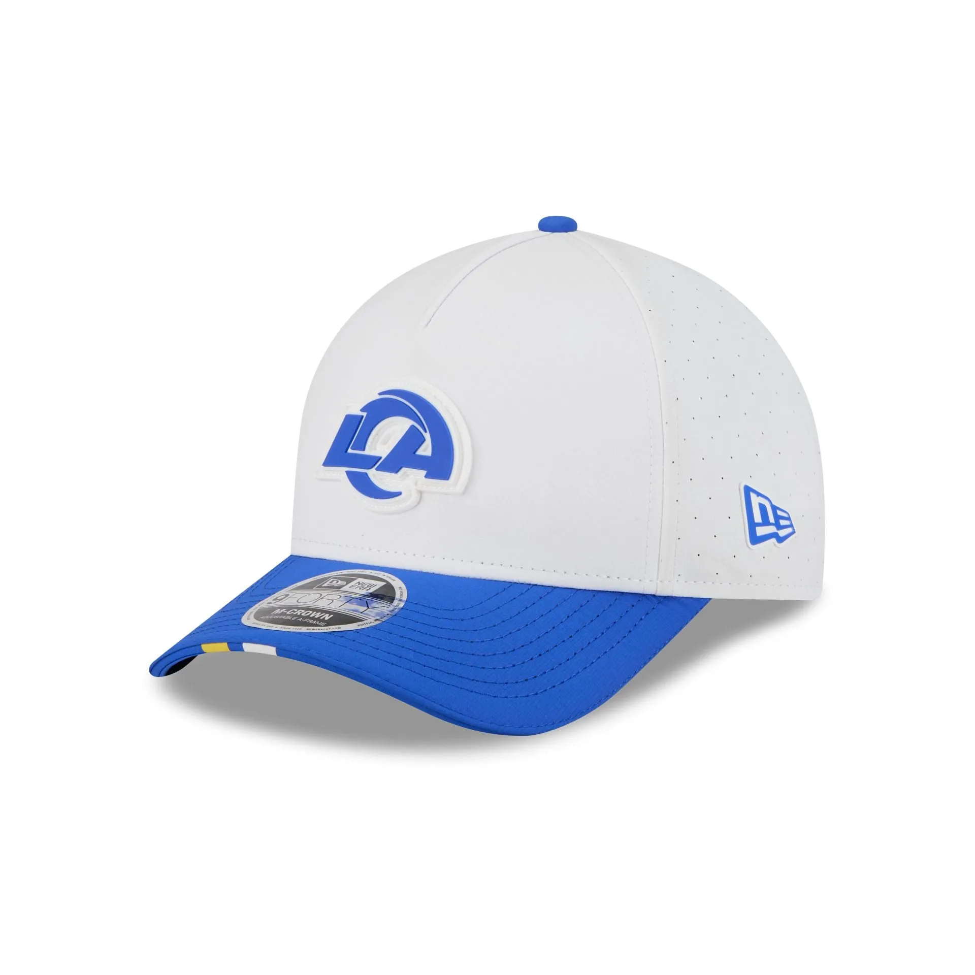 Los Angeles Rams 2025 Training 9FORTY M-Crown A-Frame Snapback Hat sold by New Era