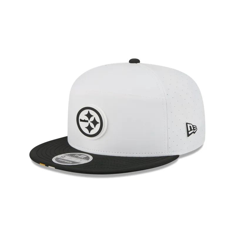 Pittsburgh Steelers 2025 Training Split Panel 9FIFTY Snapback Hat sold by New Era