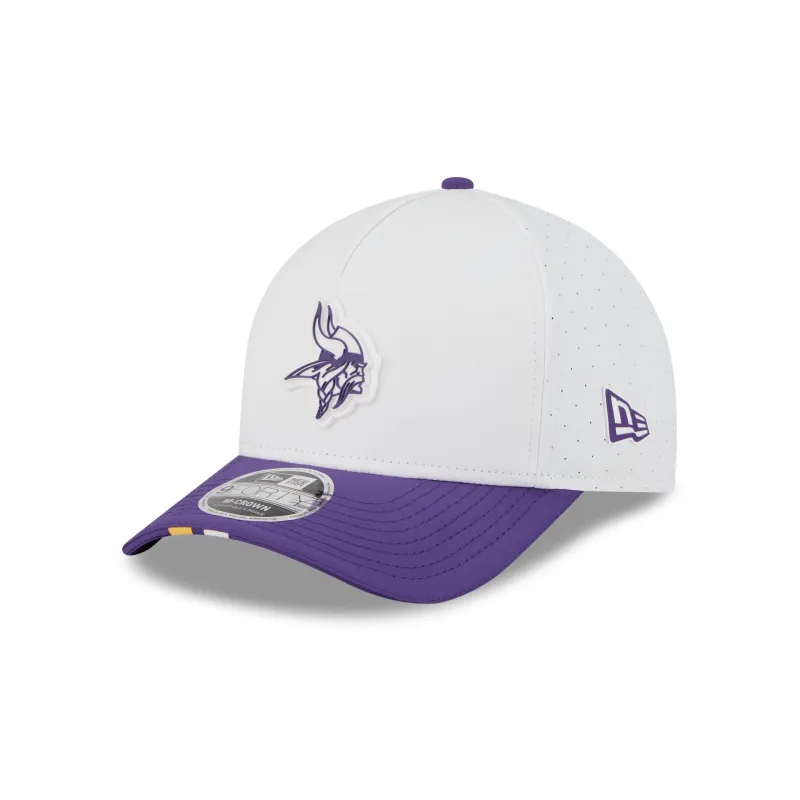 Minnesota Vikings 2025 Training 9FORTY M-Crown A-Frame Snapback Hat sold by New Era