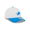 Detroit Lions 2025 Training 9FORTY M-Crown A-Frame Snapback Hat sold by New Era