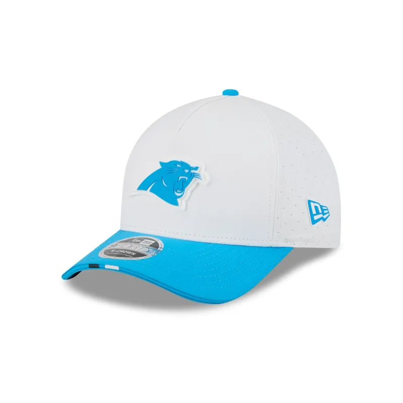 Carolina Panthers 2025 Training 9FORTY M-Crown A-Frame Snapback Hat sold by New Era