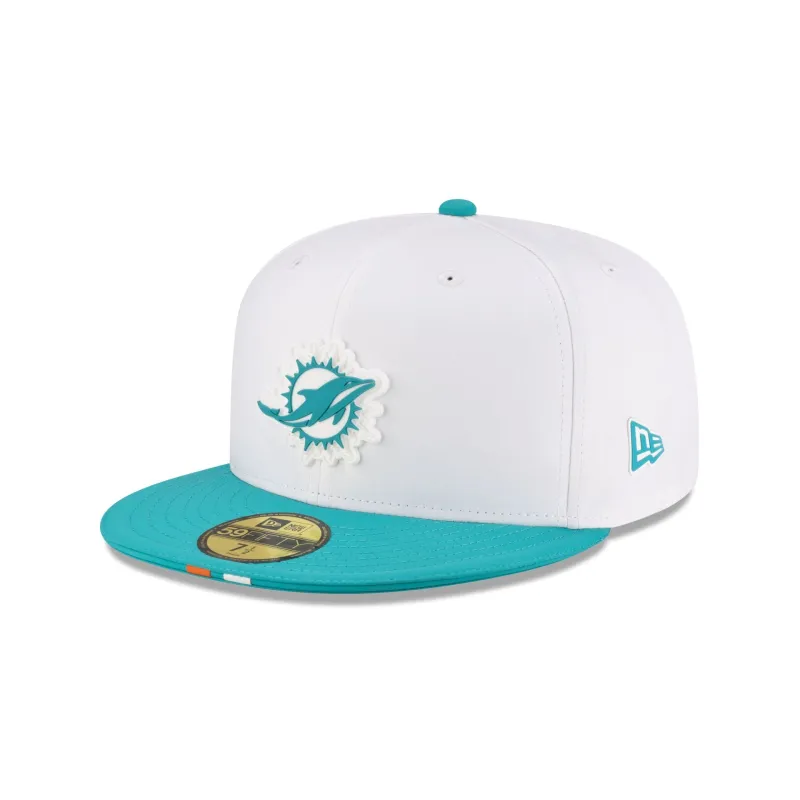 Miami Dolphins 2025 Training 59FIFTY Fitted Hat sold by New Era