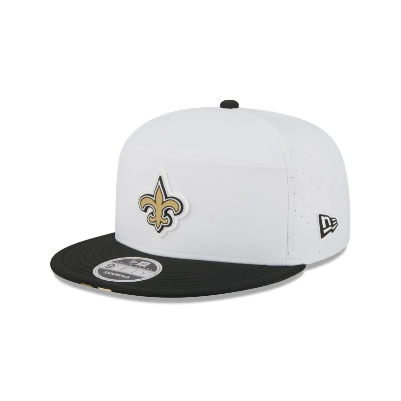 New Orleans Saints 2025 Training Split Panel 9FIFTY Snapback Hat sold by New Era